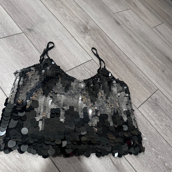 SEQUIN SPARKLY TOP - Picture 3 of 5